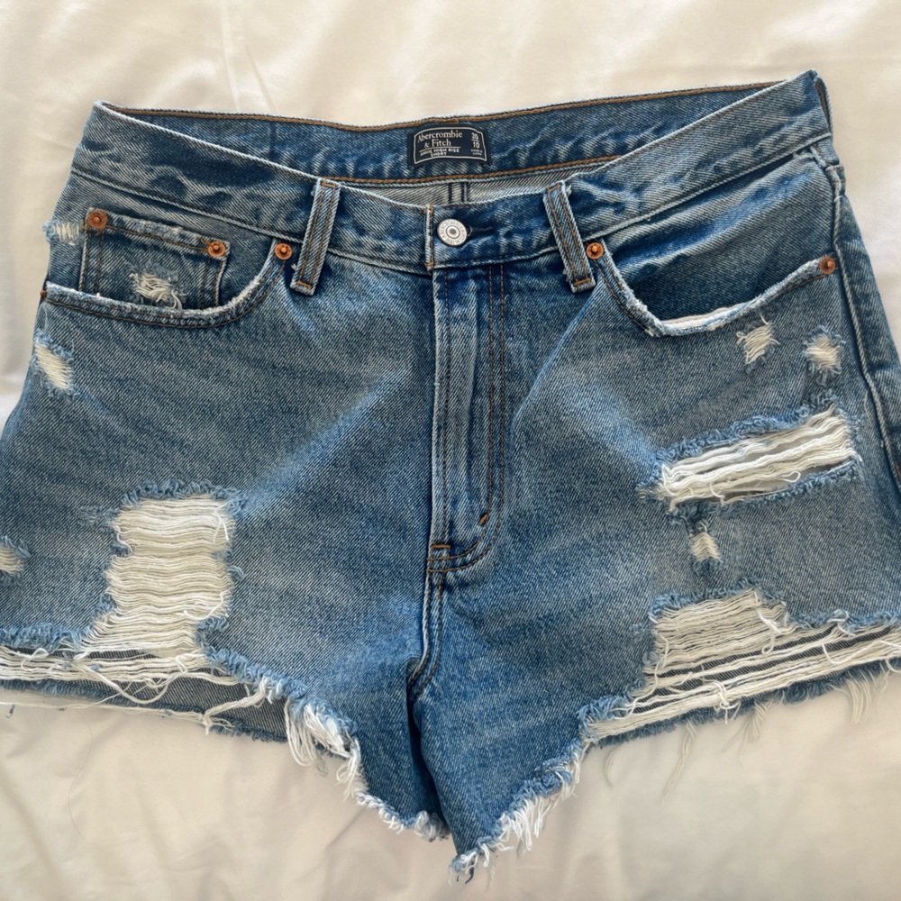 Abercrombie & Fitch High Rise Jean Shorts